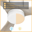 Load image into Gallery viewer, LABELLE 52 inch 3 - Blade Flush Mount Smart Ceiling Fan with LED Light &amp; Remote - LEDMyPlace