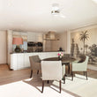 Load image into Gallery viewer, LAMONT 52 inch 3 - Blade Flash Mount Ceiling Fan with Pull Chain &amp;LED Light - LEDMyPlace