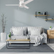 Load image into Gallery viewer, LAMONT 52 inch 3 - Blade Flash Mount Ceiling Fan with Pull Chain &amp;LED Light - LEDMyPlace
