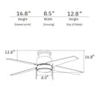 Load image into Gallery viewer, LAMONT 52 inch 4 - Blade Flush Mount Ceiling Fan with LED Light &amp; Pull Chain - LEDMyPlace