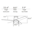Load image into Gallery viewer, LAMONT 52 inch 4 - Blade Flush Mount Ceiling Fan with LED Light &amp; Pull Chain - LEDMyPlace