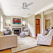 Load image into Gallery viewer, LAMONT 52 inch 4 - Blade Flush Mount Ceiling Fan with LED Light &amp; Pull Chain - LEDMyPlace