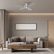 Load image into Gallery viewer, LAMONT 52 inch 4 - Blade Flush Mount Ceiling Fan with LED Light &amp; Pull Chain - LEDMyPlace