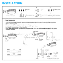 Load image into Gallery viewer, LED Barn Light w/ 3 - pin NEMA Photocell, 72/96/120 Wattage Adjustable &amp; 3000K/4000K/5000K CCT Tunable, 120 - 277V, Dusk to Dawn IP65 Waterproof - LEDMyPlace