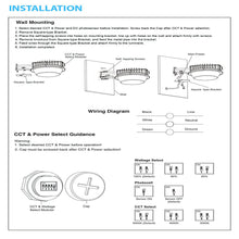 Load image into Gallery viewer, LED Barn Light w/ 3 - pin NEMA Photocell, 72/96/120 Wattage Adjustable &amp; 3000K/4000K/5000K CCT Tunable, 120 - 277V, Dusk to Dawn IP65 Waterproof - LEDMyPlace