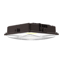 Load image into Gallery viewer, LED Canopy Light 75W 5700K Daylight 9750LM IP65 Waterproof 0 - 10V Dim 120 - 277VAC Surface or Pendant Mount, for Gas Stations Outdoor Area Light, Black - LEDMyPlace