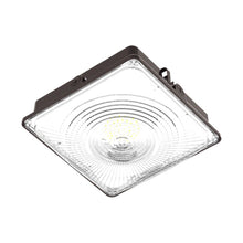 Load image into Gallery viewer, LED Canopy Light 75W 5700K Daylight 9750LM IP65 Waterproof 0 - 10V Dim 120 - 277VAC Surface or Pendant Mount, for Gas Stations Outdoor Area Light, Black - LEDMyPlace