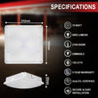 Load image into Gallery viewer, LED Canopy Light with 30W - 70W Selectable Wattage &amp; 3000K - 5000K CCT– White - LEDMyPlace