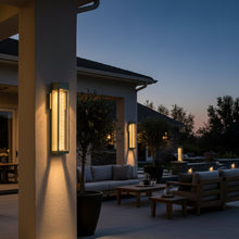 Load image into Gallery viewer, LED Crystal Bubble Glass Tube, 11W 3CCT, Modern Outdoor Wall Sconce - 4.72"L x 4.72"W x 21.65"H - LEDMyPlace