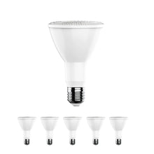 Load image into Gallery viewer, LED Flood Light Bulbs PAR30 Long Neck 12 Watt 3000K 800 Lumens Dimmable 120V E26 Base Damp Location - LEDMyPlace