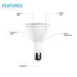 Load image into Gallery viewer, LED Flood Light Bulbs PAR30 Long Neck 12 Watt 5000K 800 Lumens Dimmable 120V E26 Base Damp Location - LEDMyPlace