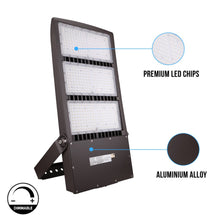 Load image into Gallery viewer, LED Flood Light With Photocell, 450W 5700K, AC100 - 277V, Stadium Lights, With 20KV Surge Protector, IP65 Waterproof Outside Floodlight Exterior Security Light for Yard, Street, Parking Lot - LEDMyPlace