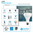 Load image into Gallery viewer, LED Light Bulbs BR30 9 Watt 5000K 650 Lumens 120V Dimmable E26 Base Damp Location LED Indoor Recessed Flood Light - LEDMyPlace