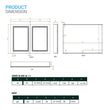 Load image into Gallery viewer, LED Lighted Bathroom Medicine Cabinet with Outlet, Double Sided Mirror, On/Off Switch, Surface Mount, Medicine Cabinet with LED Mirror, CRI 90+, Hector Style - LEDMyPlace