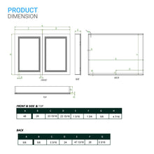 Load image into Gallery viewer, LED Lighted Bathroom Medicine Cabinet with Outlet, Double Sided Mirror, On/Off Switch, Surface Mount, Medicine Cabinet with LED Mirror, CRI 90+, Hector Style - LEDMyPlace