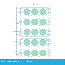 Load image into Gallery viewer, LED Modules for Signs, SMD 2835, Green, For Letter Sign Advertising Signs/Backlighting/Display Lighting, IP65, 3LEDs/Mod, DC12V, 0.72W, 40 - Pack - LEDMyPlace