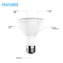 Load image into Gallery viewer, LED PAR20 Light Bulb 8 Watt 525 Lumens - 5000K - High CRI 90+E26 Base - LEDMyPlace
