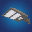 Load image into Gallery viewer, LED Parking Lot Light With Dusk to Dawn Photocell, 300W, 5700K, 42800LM, High Voltage 277 - 480V, IP65, Universal Mount (Adjustable Slip Fitter + Wall Mount), UL, DLC Listed, Bronze, Commercial Area Road Lighting - LEDMyPlace
