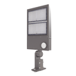 Load image into Gallery viewer, LED Parking Lot Light with Photocell &amp; Motion Sensor, 300W/240W/200W Wattage Adjustable, 5700K,133 LM/W, Universal Mount (Adjustable Slip Fitter +Wall Mount), Waterproof, Bronze, AC120 - 277V, Outdoor Commercial Area Street Security Lighting Fixture, Gen14B - LEDMyPlace