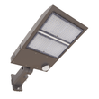 Load image into Gallery viewer, LED Parking Lot Light with Photocell &amp; Motion Sensor, 300W/240W/200W Wattage Adjustable, 5700K,133 LM/W, Universal Mount (Adjustable Slip Fitter +Wall Mount), Waterproof, Bronze, AC120 - 277V, Outdoor Commercial Area Street Security Lighting Fixture, Gen14B - LEDMyPlace