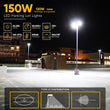 Load image into Gallery viewer, LED Pole Light, 150W/120W/100W Wattage Adjustable, 5700K, 133 LM/W, Universal Mount (Adjustable Slip Fitter + Wall Mount), Bronze, AC120 - 277V, Waterproof IP65, Parking Lot Lights, Outdoor Area Street Security Lighting Fixture, Gen14B - LEDMyPlace