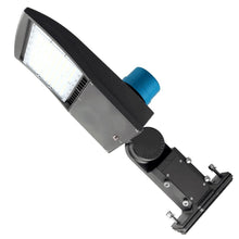 Load image into Gallery viewer, LED Pole Light 150W/120W/100W with Dusk to Dawn Photocell, 5700K, 133LM/W, Universal Mount (Adjustable Slip Fitter + Wall Mount), Bronze, AC120 - 277V, Waterproof IP65, Parking Lot Lights, Outdoor Area Street Security Lighting Fixture - LEDMyPlace