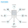 Load image into Gallery viewer, LED Pole Light with Dusk to Dawn Photocell, 300W/240W/200W Wattage Adjustable, 5700K, 133 LM/W, Universal Mount (Adjustable Slip Fitter + Wall Mount), White, IP65 Waterproof, AC120 - 277V, LED Parking Lot Lights - Outdoor Commercial Area Street Lighting - LEDMyPlace