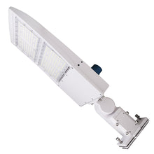 Load image into Gallery viewer, LED Pole Light with Dusk to Dawn Photocell, 300W/240W/200W Wattage Adjustable, 5700K, 133 LM/W, Universal Mount (Adjustable Slip Fitter + Wall Mount), White, IP65 Waterproof, AC120 - 277V, LED Parking Lot Lights - Outdoor Commercial Area Street Lighting - LEDMyPlace