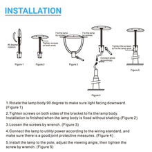 Load image into Gallery viewer, LED Post Top Light With Photocell 75W, 5700K, AC120 - 277V, UL, DLC Listed, IP65 Waterproof, Dimmable, Bronze, For Street Yard Garden Lighting - LEDMyPlace