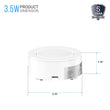 Load image into Gallery viewer, LED Puck Lights, 3 - Piece Kit Direct Plug - In, Dimmable, 3x3 Watts, 3x140 LM, White, Linkable LED Under Counter Lights for Kitchen, Desk - LEDMyPlace