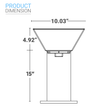 Load image into Gallery viewer, LED Solar Bollard Lights, 1.5W, 220LM, CCT Changeable: Warm White/Cool White, Solar Pathway Lights, IP65 Waterproof, Auto ON/Off, Solar Garden Lights Outdoor - LEDMyPlace