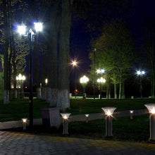 Load image into Gallery viewer, LED Solar Bollard Lights, 1.5W, 220LM, CCT Changeable: Warm White/Cool White, Solar Pathway Lights, IP65 Waterproof, Auto ON/Off, Solar Garden Lights Outdoor - LEDMyPlace