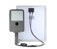 Load image into Gallery viewer, LED Solar Street Light Set 60W w/ 120W Solar Panel 6000K, 7,200LM, 120V - 277V, IP65, 57.2AH Battery Capacity, Solar Power LED Street Lighting - LEDMyPlace