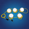 Load image into Gallery viewer, LED String Work Lights With Cage, 65W 5000K, 50ft, 8000LM , IP65, 5 Lights Per Bunch, Linkable, for Construction Sites, Renovation, Mine Cave, Hanging String Lights - LEDMyPlace