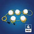 Load image into Gallery viewer, LED String Work Lights With Cage, 65W 5000K, 50ft, 8000LM , IP65, 5 Lights Per Bunch, Linkable, for Construction Sites, Renovation, Mine Cave, Hanging String Lights - LEDMyPlace