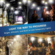 Load image into Gallery viewer, LED String Work Lights With Cage, 65W 5000K, 50ft, 8000LM , IP65, 5 Lights Per Bunch, Linkable, for Construction Sites, Renovation, Mine Cave, Hanging String Lights - LEDMyPlace