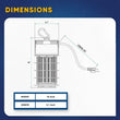 Load image into Gallery viewer, LED Temporary Work Lights with Cage, 100W 5000K, Plug and Play, Linkable, 12000LM, IP64, Portable Hanging Lighting for Construction Jobsite - LEDMyPlace