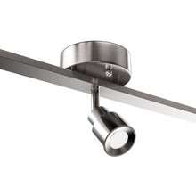 Load image into Gallery viewer, LED Track Lighting, Brushed Nickel Finish, Dimmable, 3000K, Flush Mount Spotlight Ceiling, Directional Ceiling Light for Dining Room, Bedroom, Office - LEDMyPlace