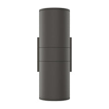 Load image into Gallery viewer, LED Up &amp; Down Lights Outdoor, Cylinder, 12WX2, AC100 - 277V, 80 - 90 Lm/W, IP65, Light Bronze Finish, Double Side - LEDMyPlace