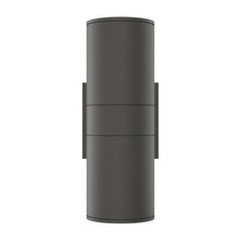 Load image into Gallery viewer, LED Up &amp; Down Lights Outdoor, Cylinder, 12WX2, AC100 - 277V, 80 - 90 Lm/W, IP65, Light Bronze Finish, Double Side - LEDMyPlace