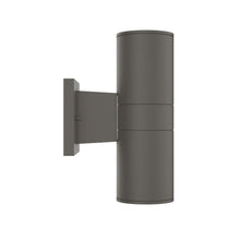 Load image into Gallery viewer, LED Up &amp; Down Lights Outdoor, Cylinder, 12WX2, AC100 - 277V, 80 - 90 Lm/W, IP65, Light Bronze Finish, Double Side - LEDMyPlace