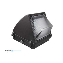Load image into Gallery viewer, LED Wall Pack Light with Dusk - to - Dawn Photocell 120W 5700K 16300LM, Forward Throw, IP65 Waterproof Outdoor Wall Light Fixture, Commercial Security Lighting, UL, DLC Premium - LEDMyPlace