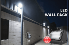 Load image into Gallery viewer, LED Wall Pack Light without Photocell 80W 5700K Forward Throw, IP65 Waterproof, 10400LM, UL, DLC Certified, Outdoor Commercial Security Light, For Porch Garage Warehouse Security Flood Lighting - LEDMyPlace
