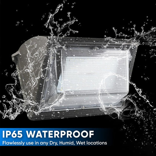 LED Wall Pack Light without Photocell 80W 5700K Forward Throw, IP65 Wa ...