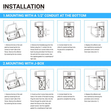Load image into Gallery viewer, LED Wall Pack Lights with Dusk - to - Dawn Photocell, 13W/18W/26W Wattage Adjustable, 3000K/4000K/5700K CCT Changeable, IP65 Waterproof Outdoor Wall Light Fixture, Commercial Security Lighting - LEDMyPlace