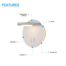 Load image into Gallery viewer, LED Wall Sconce Light, 14W, 3000K (Warm white), 558LM, Industrial Design, Dimmable, Diameter 6.2 inch - LEDMyPlace