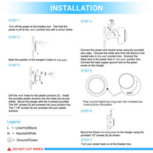Load image into Gallery viewer, LED Wall Sconce Light, 7W, 3000K (Warm White), Dimmable, Modern Indoor Wall Mount Sconces - LEDMyPlace
