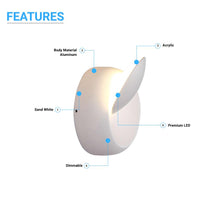 Load image into Gallery viewer, LED Wall Sconce Light, 7W, 3000K (Warm White), Dimmable, Modern Indoor Wall Mount Sconces - LEDMyPlace