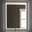 Load image into Gallery viewer, Frontlit/Backlit LED Lighted Bathroom Vanity Mirror with Frame, Anti-Fog, Touch Button, CRI 90+, Adjustable CCT &amp; Memory, Magnum Style