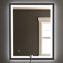 Load image into Gallery viewer, Frontlit/Backlit LED Lighted Bathroom Vanity Mirror with Frame, Anti-Fog, Touch Button, CRI 90+, Adjustable CCT &amp; Memory, Magnum Style